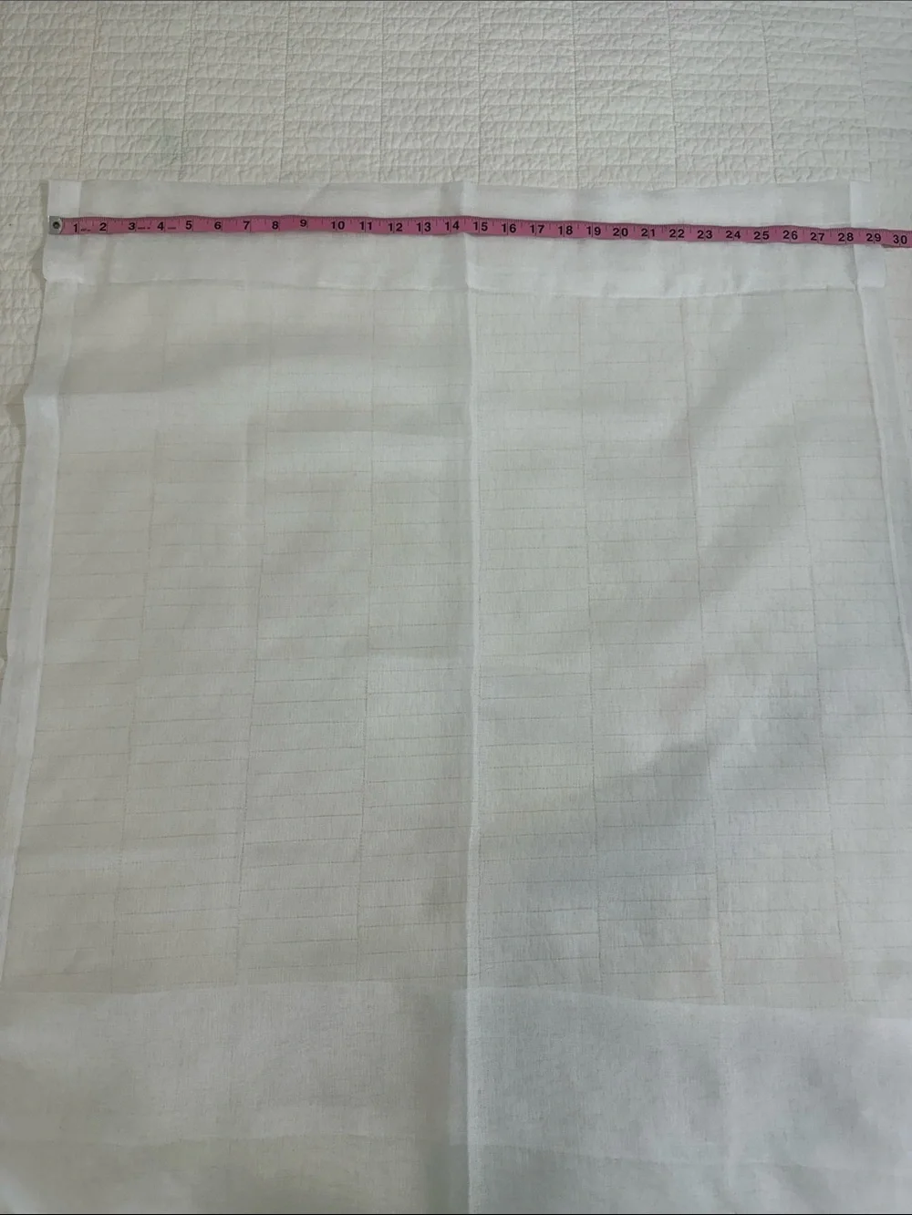 Set of 2 Sheer White Curtain Panel Lightweight Semi-Sheer Window New